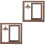 2Stk Doppelseitiger Rotierender Holz Bilderrahmen Mit Lampe 5