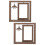 2Stk Doppelseitiger Rotierender Holz Bilderrahmen Mit Lampe 9