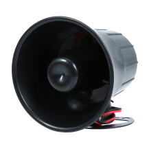 12 V PA System Hupe Für Alarmanlage 11x10,1 Cm Schwarz