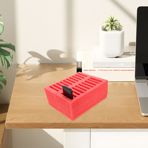 Desktop Handyhalterung Handyablagebox Rot 1 Satz 2
