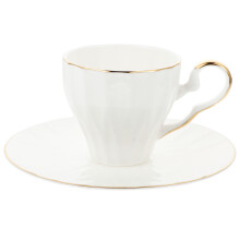 Coffee Cup Set Weiß Bone China Keramik The Dish