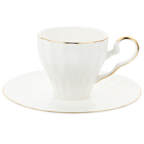 Coffee Cup Set Weiß Bone China Keramik The Dish