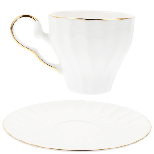 Coffee Cup Set Weiß Bone China Keramik The Dish 2