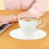 Coffee Cup Set Weiß Bone China Keramik The Dish 9