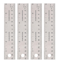 4Stück Messlineal Mit Korkunterlage 5,9X1,4Zoll