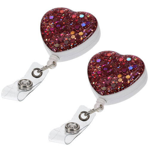 2 Love Button Für Abzeichenhalter Klammern