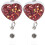 2 Love Button Für Abzeichenhalter Klammern 2