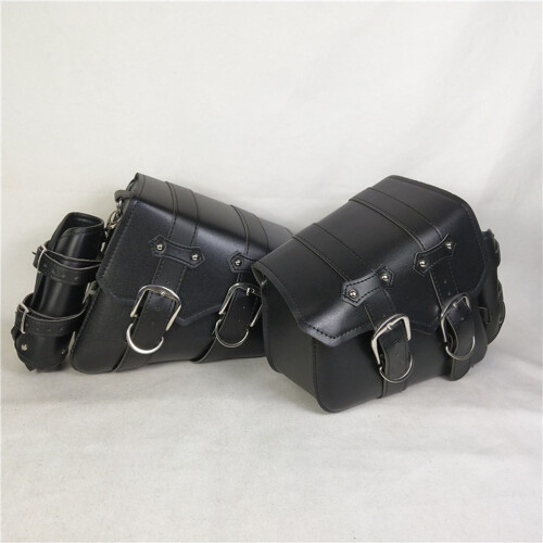 Motorcycle Side Saddlebags Zwart Multifunctioneel 2