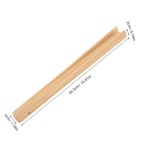 Bamboe Vouwende Fan Frame Kaki 1 Stuks 1