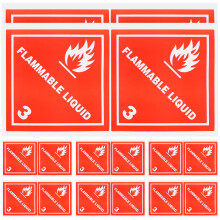 20 Mini Klevende Stickerrollen Diepvries Waarschuwing Labels