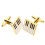 Staal Manchetknopen Overhemd 3x1,6 Cm 1