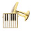 Staal Manchetknopen Overhemd 3x1,6 Cm 2