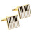 Staal Manchetknopen Overhemd 3x1,6 Cm 9