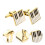 Staal Manchetknopen Overhemd 3x1,6 Cm 3