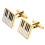 Staal Manchetknopen Overhemd 3x1,6 Cm 10