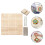 Raindrops Haak Bordjes Kaki Rvs 1 Set 7