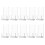 Record Support Transparant 10 Stuks 1,6x0,8x0,3 Inch 1