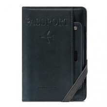 (Dark Grey) Travel Wallet Passport Holder With RFIDs Protection Ultra Slim Fashion Card Holder for Adult Teens