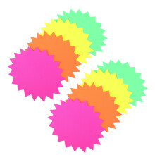 40 Eid Cookies Fluorescerende Explosion Stickers Prijslabels