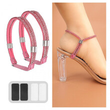 (Rose Red) High Heels Bundle-Shoelace Shiny Sweet High Heeled Shoelaces for Daily Use