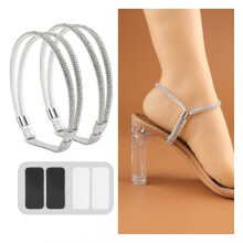 (Silver White Diamond) High Heels Bundle-Shoelace Shiny Sweet High Heeled Shoelaces for Daily Use