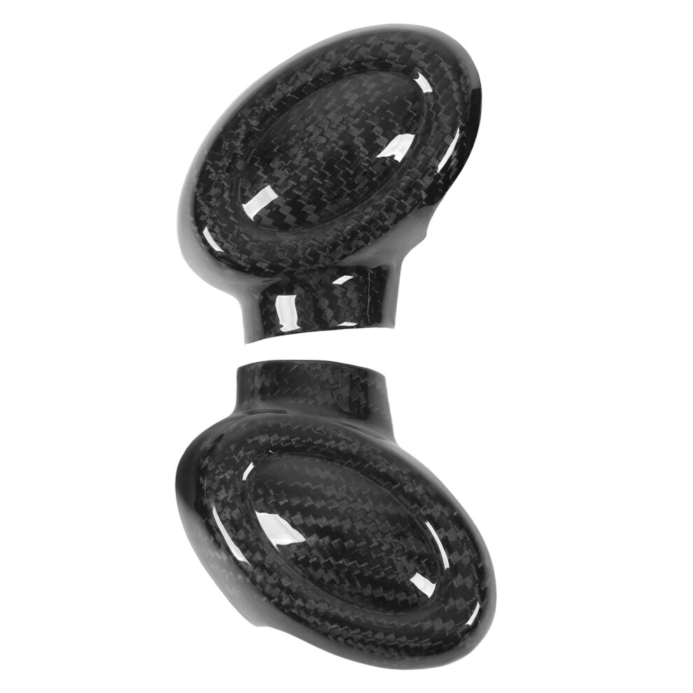 Carbon Fiber Gear Shift Knob Cover Fits F54-F60 2Pcs Replacement 9491353883159