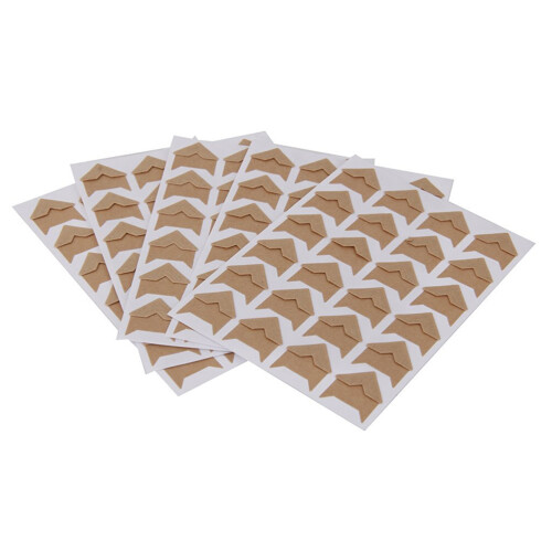 10 Bögen Vintage Aufkleber Mit Farbigem Rand