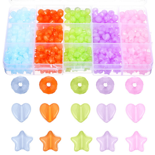 1 Box Mit Perlen Choker Material Großhandel Acryl 1