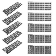 10 Bögen Tastatur Aufkleber Einfaches