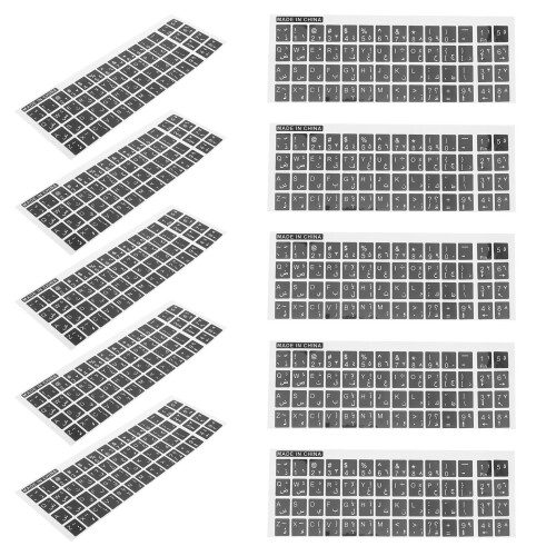 10 Bögen Tastatur Aufkleber Einfaches