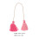 Rustikaler Stil Rosa Quasten Für Festliche 2 Set 3