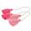 Rustikaler Stil Rosa Quasten Für Festliche 2 Set 7