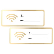 Raindrops 2Stück Acryl Wifi Passwort Schild Für Bereiche