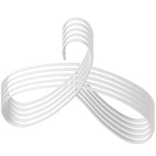 5St Lichtgrijze Antislip Plastic Kledinghangers Stevig En Duurzaam