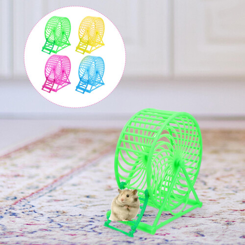 4Stk Hamster Laufrad Leise Kunststoff 2