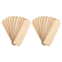 20Stk DIY Holz Lesezeichen Mit Loch Für Kreative Geschenke