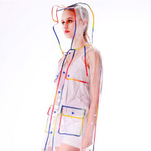 Rain Poncho Für Frauen EVA Tragbar Bunt 1Stk
