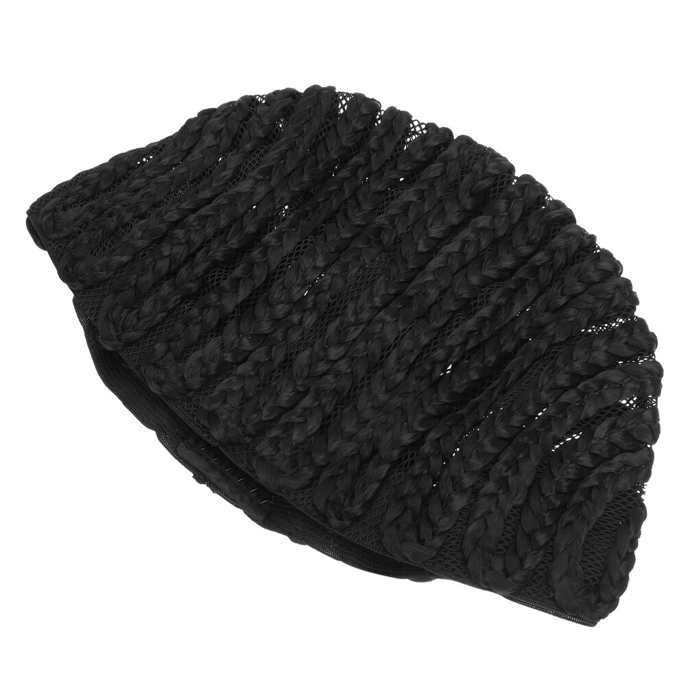 Ohphcall Unisex Black Synthetic Crochet Braids Wig For Women Party And Cosplay