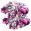 2 Stk. Hellblaue Pompons Cheerleading Blumenstrauß 2