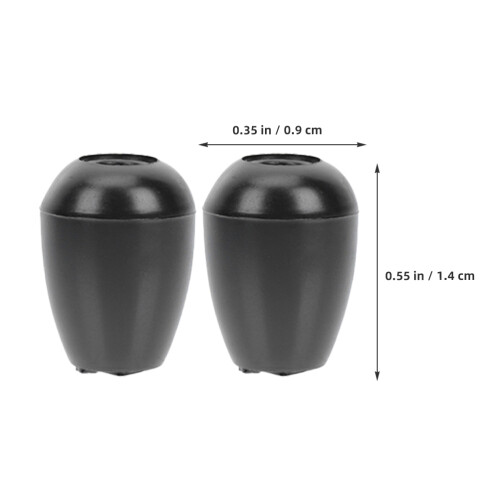 10Pièces Embouts D'écouteur En Silicone Noir Confortables Durables 1