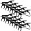 10 Mikrofon Clip 0,4x1,7 Cm Schwarz 8