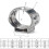 10 Stks Verstelbare Slangklem 7X7 Cm 2