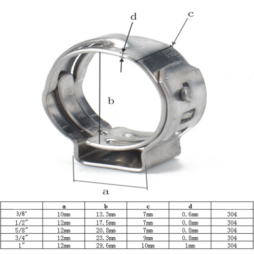 10 Stks Verstelbare Slangklem 7X7 Cm 1