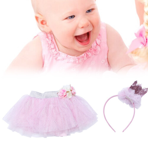 Baby Geschenk Glitzer Tüll Tutu Tutu Rock Set 1