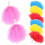 8Stk Rot Pompoms Handpompons Für Partys 3