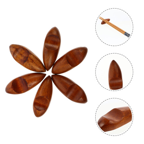 6 Holz Essstäbchenhalter Gabelablage Küchenutensilienablage 1