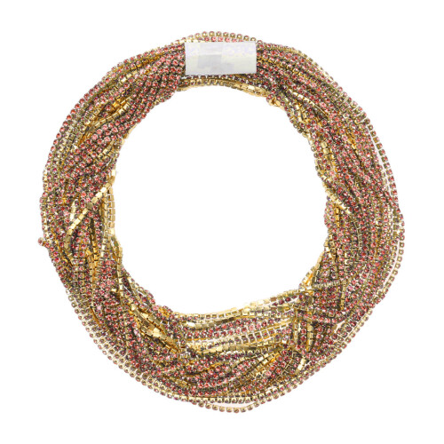 Strass Nahtkette Bastelzubehör 10 M Pink