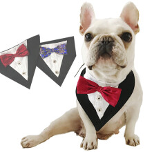 Red Pet Triangle Pinafore Stylish Dog Bandanas for Pet Use