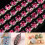 Strass Nahtkette Bastelzubehör 10 M Pink 9