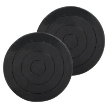 Clay Schwarz 2 Stk 4,3x4,3x1,2 Zoll